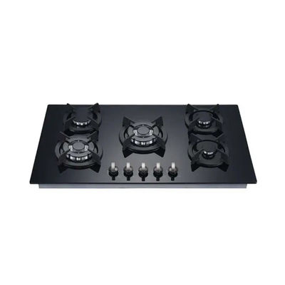 Tempered Glass Fashion 4 Burner Gas Hob Electronic Ignition